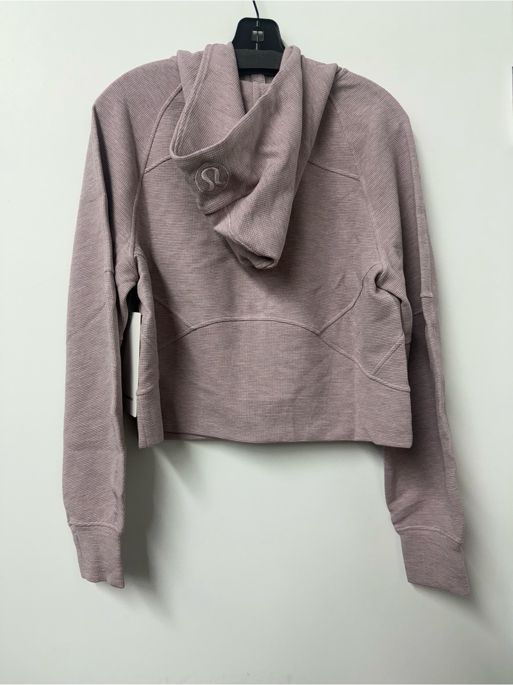 LuluLemon Scuba Oversized Full-Zip Waffle Knit Hoodie+Pant SET in Heathered Pink - Picture 4 of 10